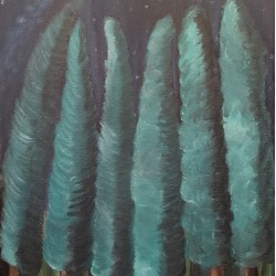 Hand-Painted Artwork – “Night in the Forest”