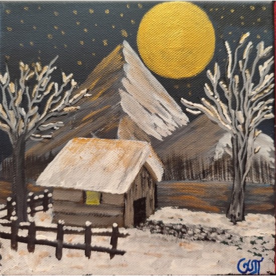 Acrylic Painting – "Winter Landscape"