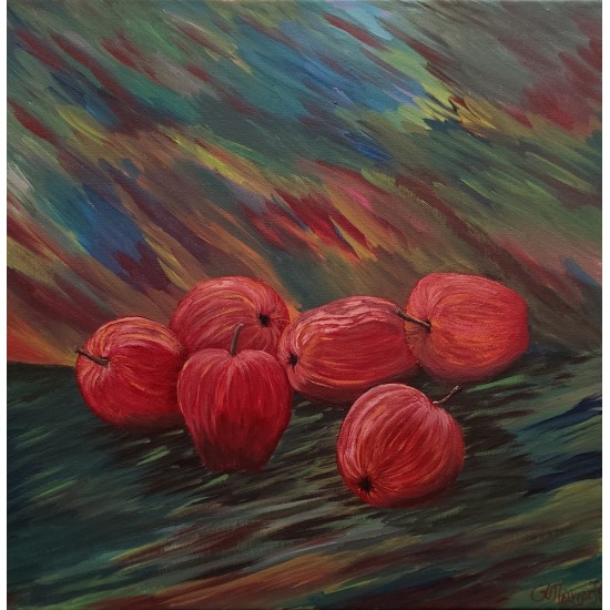 Acrylic Painting – "Apples on the Table"