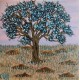 Acrylic Painting – "Tree at Sunset" (Part of Triptych)
