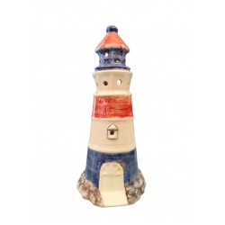 Handmade Ceramic Lighthouse Candle Holder – Light & Greek Art