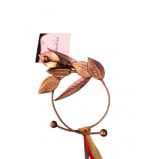 Bronze Decorative Olive Wreath (9x14 cm)