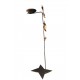 Oxidized Bronze Candle Holder with Butterflies (47x17 cm) – Handmade by Greek Artists