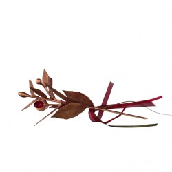 Handmade Bronze Laurel Branch Decorative Piece – Created by Greek Artists (20x9 cm)