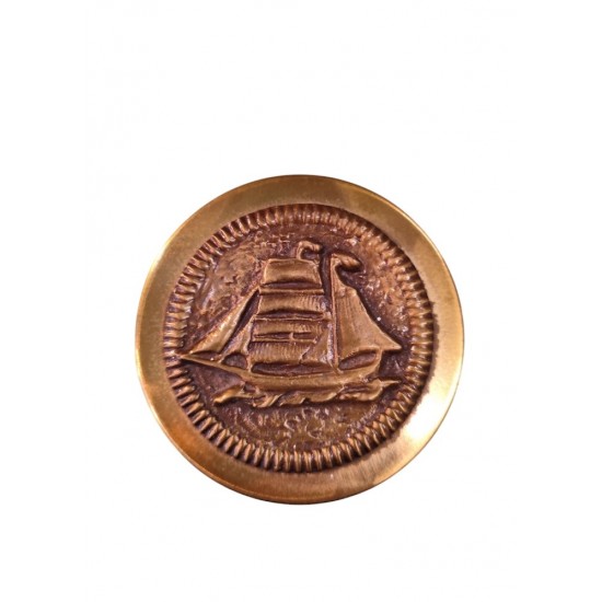 Handmade Bronze Jewelry Box with Velvet Interior Lining – Created by Greek Artists (3.5x10 cm)