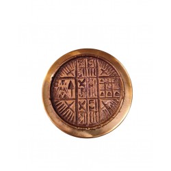 Handmade Bronze Jewelry Box with Velvet Interior Lining – Created by Greek Artists (3.5x10 cm)