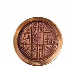 Handmade Bronze Jewelry Box with Velvet Interior Lining – Created by Greek Artists (3.5x10 cm)