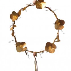 Handmade Bronze Wreath with Poppies – Crafted by Greek Artists