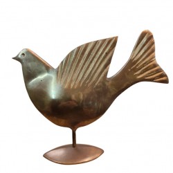 Handmade Solid Bronze Dove – Crafted by Greek Artists