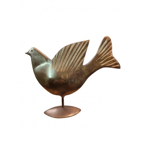 Handmade Solid Bronze Dove – Crafted by Greek Artists