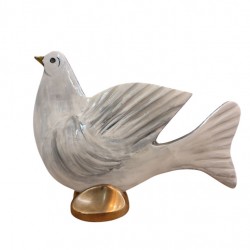 Handmade Solid Aluminum Dove with Bronze Base – Crafted by Greek Artists
