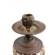 Handmade Bronze Candelabrum Adorned with Beads – Crafted by Greek Artists