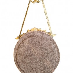 Handmade Stone Mirror with Bronze Decorations – Crafted by Greek Artists