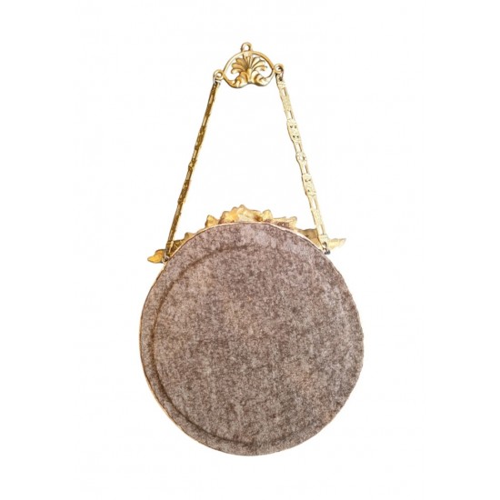 Handmade Stone Mirror with Bronze Decorations – Crafted by Greek Artists