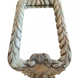 Handmade Stone Mirror with Bronze Decorations – Crafted by Greek Artists