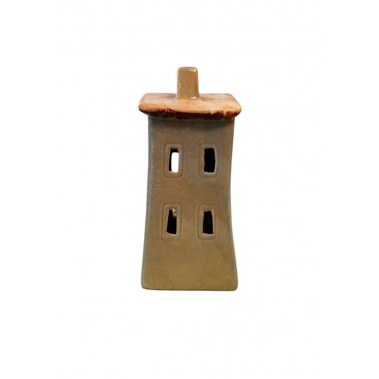 Handmade Ceramic House with Tealight Holder 
