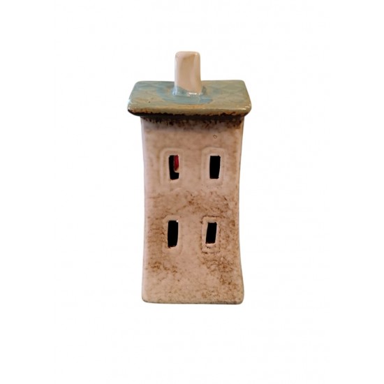 Handmade Ceramic House with Tealight Holder 