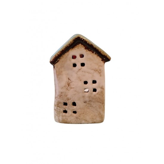 Handmade Ceramic House with Tealight Holder 