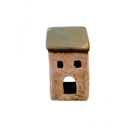 Handmade Ceramic House with Tealight Holder 