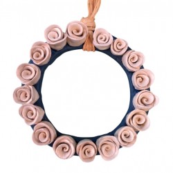 Ceramic Wreath with Roses