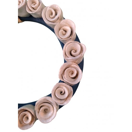 Ceramic Wreath with Roses