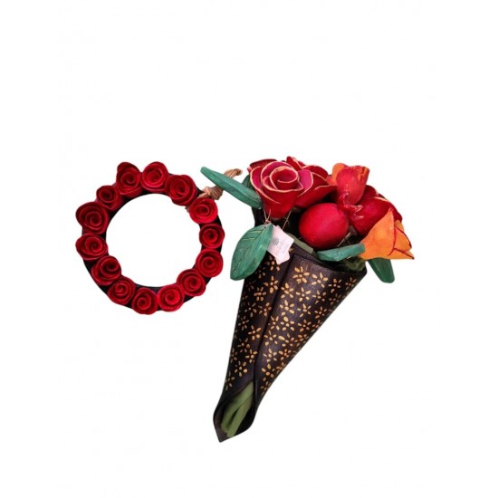 Ceramic Wreath with Roses