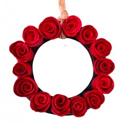Ceramic Wreath with Roses