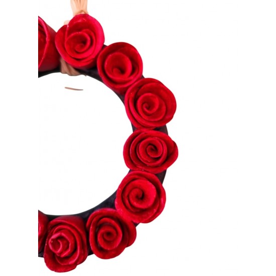 Ceramic Wreath with Roses