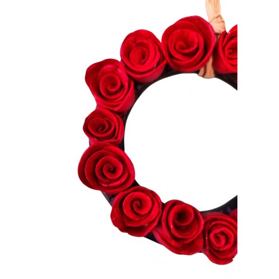 Ceramic Wreath with Roses