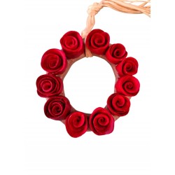 Ceramic Wreath with Roses 