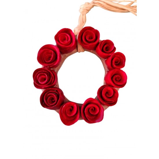 Ceramic Wreath with Roses 