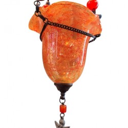 Candleholder Made of Hand-Blown Glass