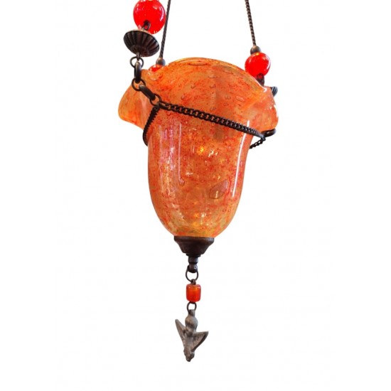 Candleholder Made of Hand-Blown Glass