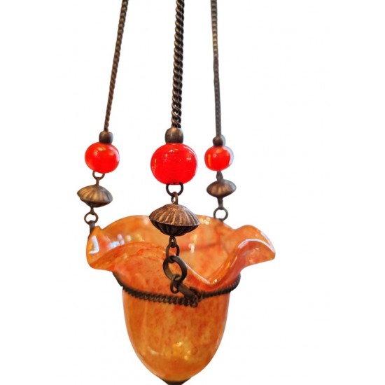 Candleholder Made of Hand-Blown Glass