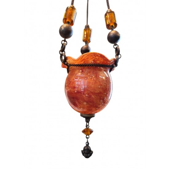 Candleholder Made of Hand-Blown Glass