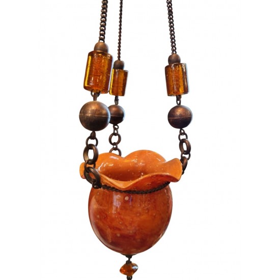 Candleholder Made of Hand-Blown Glass