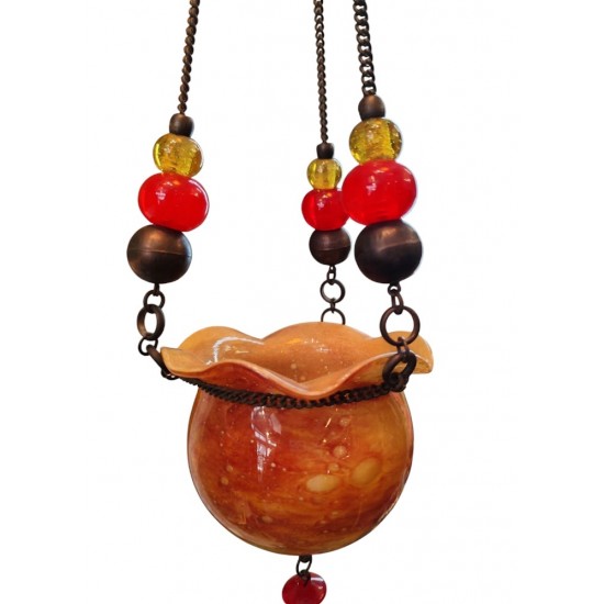 Candleholder Made of Hand-Blown Glass