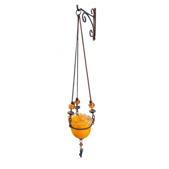 Candleholder Made of Hand-Blown Glass 