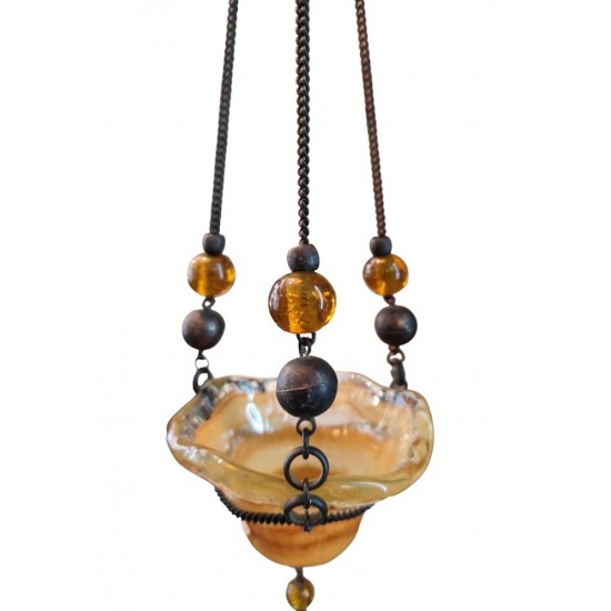 Candleholder Made of Hand-Blown Glass