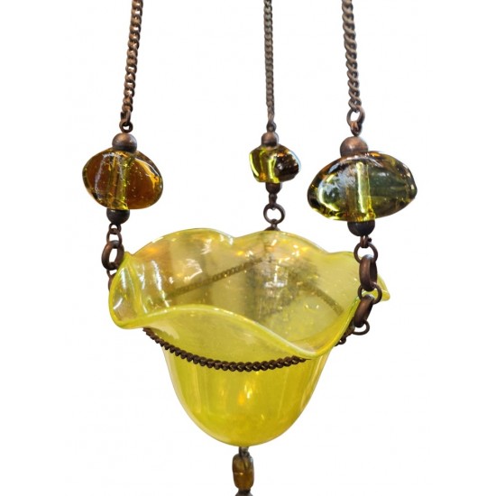 Candleholder Made of Hand-Blown Glass