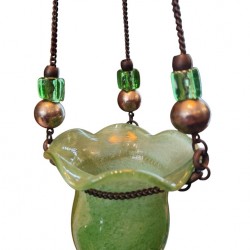 Candleholder Made of Hand-Blown Glass