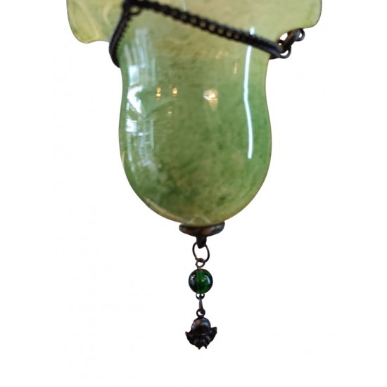 Candleholder Made of Hand-Blown Glass