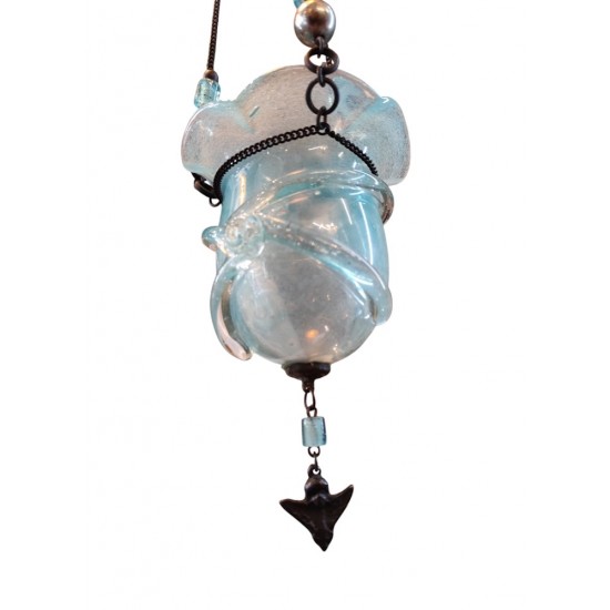 Candleholder Made of Hand-Blown Glass