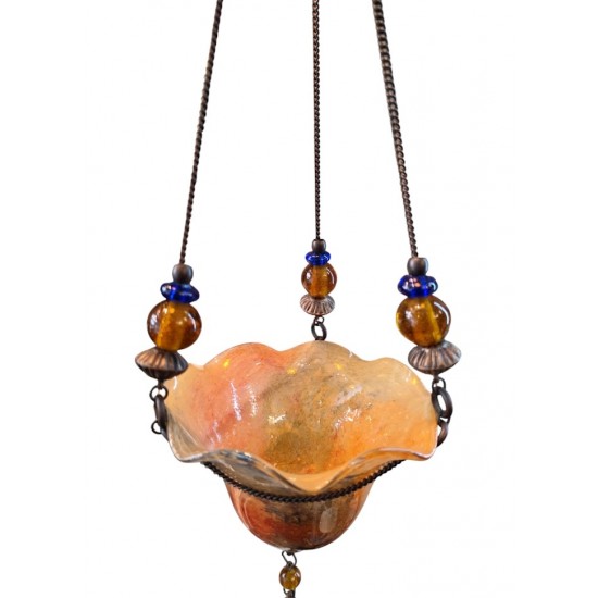 Candleholder Made of Hand-Blown Glass