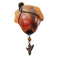 Candleholder Made of Hand-Blown Glass