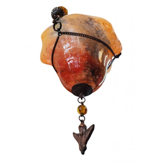 Candleholder Made of Hand-Blown Glass