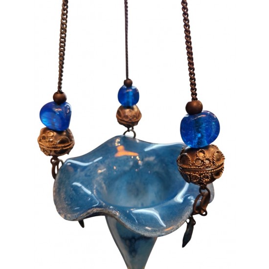 Candleholder Made of Hand-Blown Glass Description