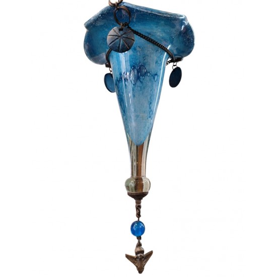 Candleholder Made of Hand-Blown Glass Description