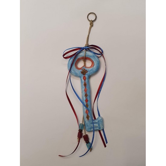 CERAMIC KEY CHARM SYMBOL FOR GOOD LUCK