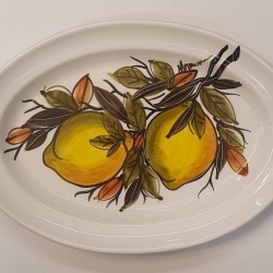 CERAMIC PLATE OVAL UNIQUE HAND MADE